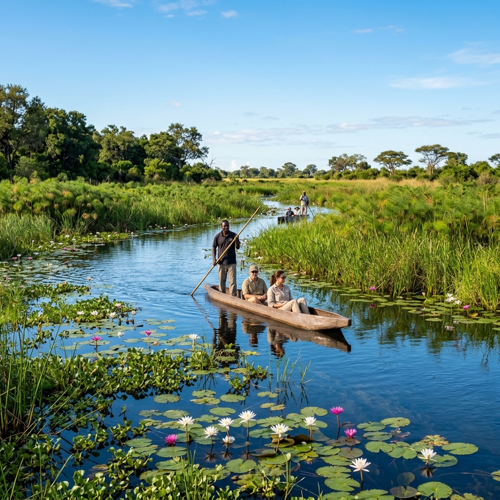 Mokoro Canoe in Okavango Delta
